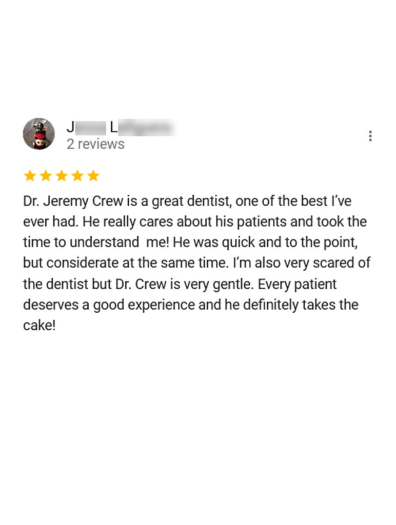 Dr. Jeremy Crew Review